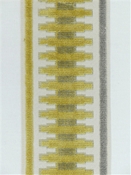 Rails Grey and Gold Chenille Trim Tape